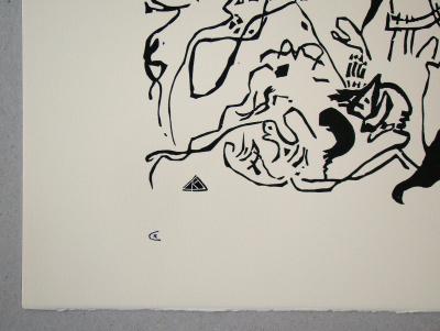 Vassily KANDINSKY - Jüngster Tag / Jour du Jugement dernier, 1911 / 75 - Gravure sur bois originale monogrammée 2