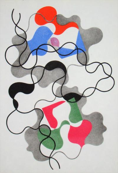 Sophie TAEUBER-ARP (d'après) - Lignes d'été, 1948 - Phototypie / Héliogravure 2