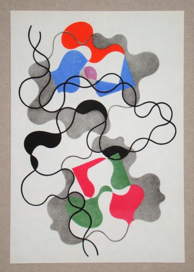 Sophie TAEUBER-ARP (d'après) - Lignes d'été, 1948 - Phototypie / Héliogravure 2
