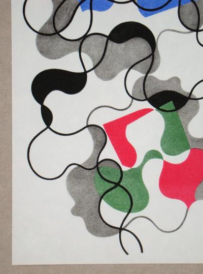 Sophie TAEUBER-ARP (d'après) - Lignes d'été, 1948 - Phototypie / Héliogravure 2