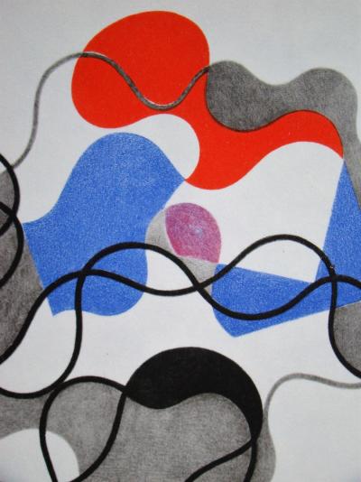 Sophie TAEUBER-ARP (d'après) - Lignes d'été, 1948 - Phototypie / Héliogravure 2