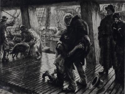 James TISSOT - Le Fils Prodigue, 1882 - Ensemble de 4 eaux-fortes 2