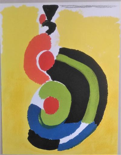 Sonia Delaunay (1885 - 1979) Danseuse Espagnole, 1969  Lithographie originale 2