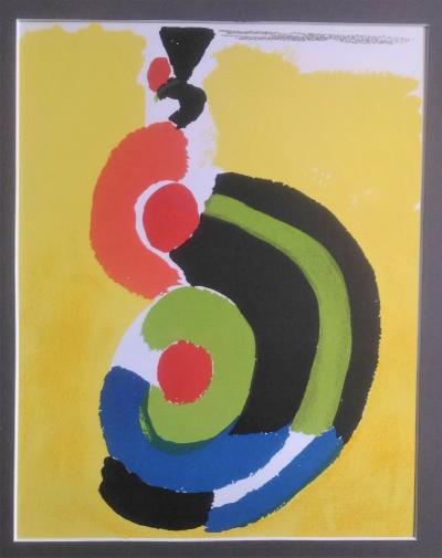 Sonia Delaunay (1885 - 1979) Danseuse Espagnole, 1969  Lithographie originale 2