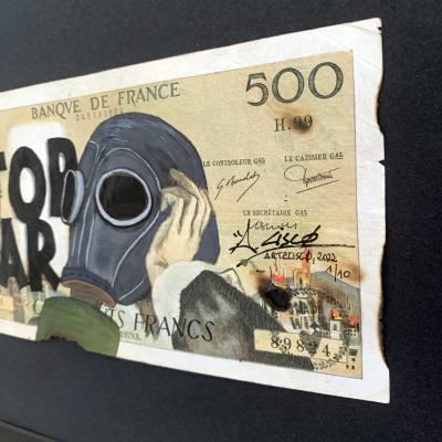 Cisco - STOP WAR, 2024 - Acrylique sur billet 2