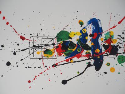 Sam FRANCIS - Harmonie de couleurs, 1992 - Lithographie originale imprimée par MOURLOT 2