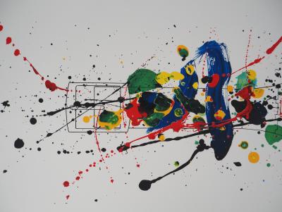 Sam FRANCIS - Harmonie de couleurs, 1992 - Lithographie originale imprimée par Mourlot 2