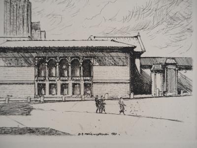 Donald Shaw MacLaughlan - Chicago : Michigan Avenue n°2, c. 1931 - Gravure originale Signée 2