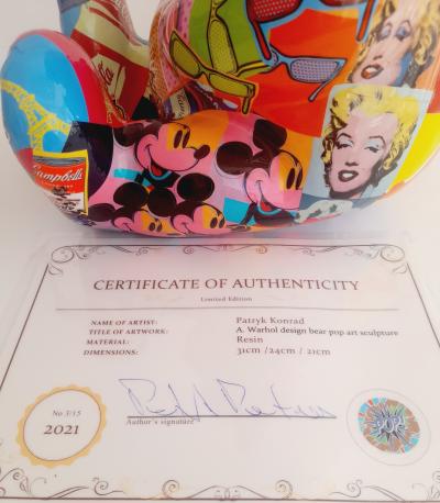 Patrick KONRAD -  Warhol Crazy Bear  - Sculpture 2
