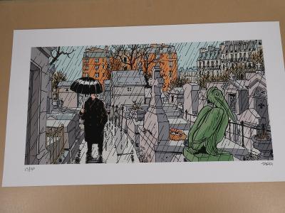 Jacques Tardi - Nestor Burma 20ème arr. de Paris - Estampe signée 2