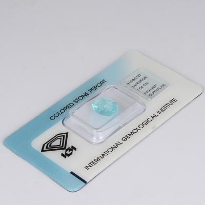 3,04 carats. Tourmaline Paraiba bleu verdâtre néon 2