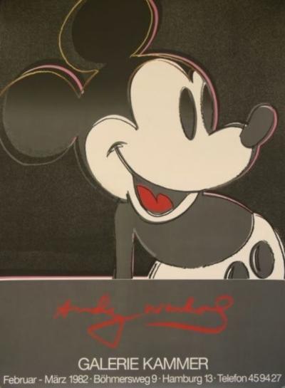 Andy Warhol - Mickey Mouse - affiche originale d’exposition - 1982 2