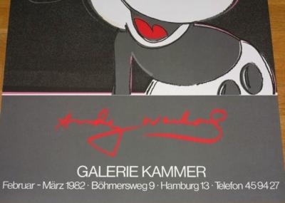 Andy Warhol - Mickey Mouse - affiche originale d’exposition - 1982 2