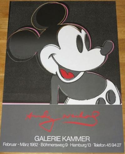 Andy Warhol - Mickey Mouse - affiche originale d’exposition - 1982 2