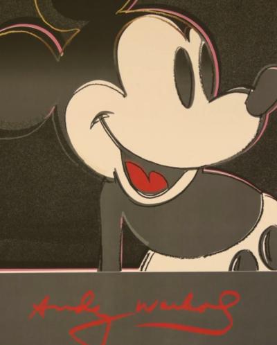 Andy Warhol - Mickey Mouse - affiche originale d’exposition - 1982 2
