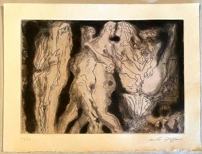 André Masson - Le mort - Gravure signée 2