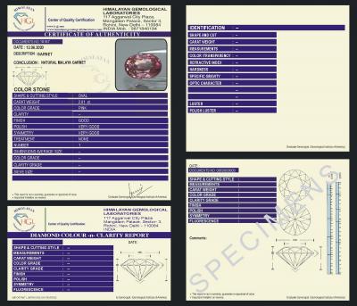 2,01 carats. Grenat Malaya Rose Naturel 2