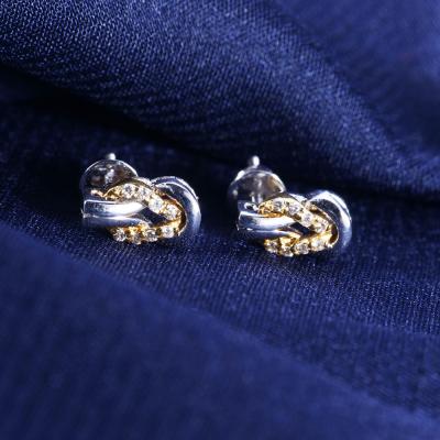 White Gold Diamond Earrings 2