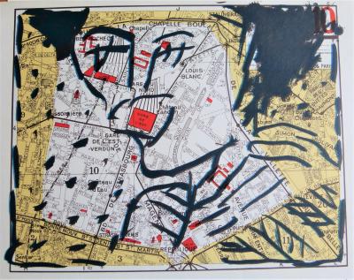 Pierre ALECHINSKY  arrondissements de Paris, lithographie 1982 2