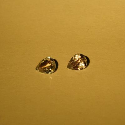 0,64 ct. Paire (2) Alexandrites 2
