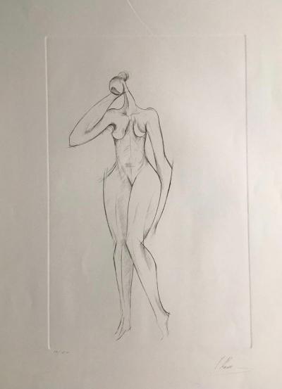 Isaac KAHN - Nu - Gravure signée à la main 2