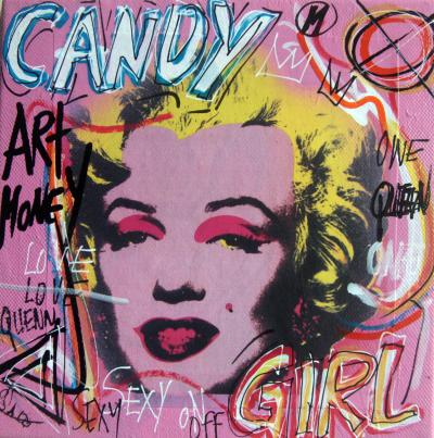 SPACO - Warhol girl , 2022 - Acrylique sur toile 2