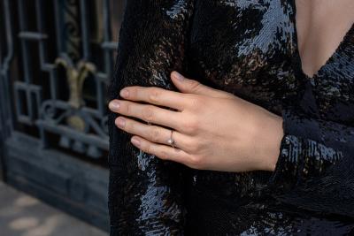 Modèle ALESSIA - Bague en or rose massif 18 carats 2