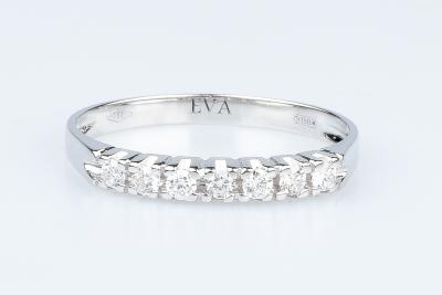 Modèle AMALIA - Bague en or blanc massif 18 carats 2