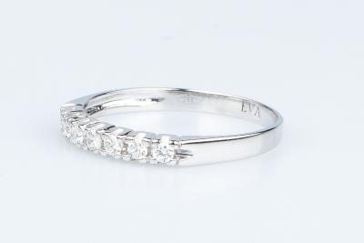 Modèle AMALIA - Bague en or blanc massif 18 carats 2