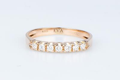 Modèle AMALIA - Bague en or rose massif 18 carats 2