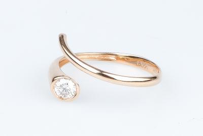 Modèle LUCIA - Bague en or rose massif 18 carats 2