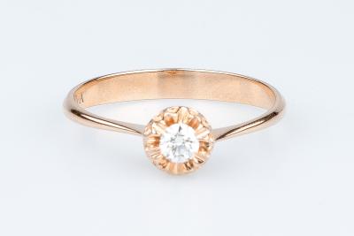 Modèle ALESSIA - Bague en or rose massif 18 carats 2