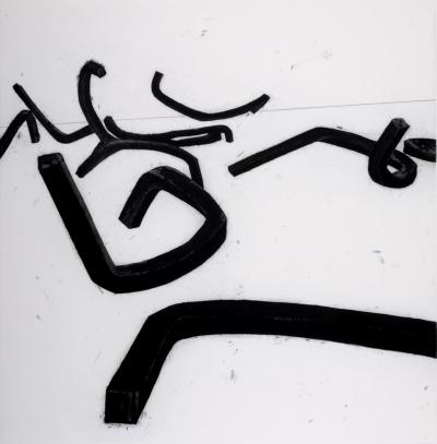 Bernar VENET - Undetermined lines / Line B, c. 1993 - Original etching 2