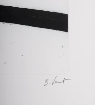 Bernar VENET - Undetermined lines / Line B, c. 1993 - Original etching 2