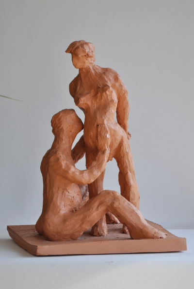 LEGER Silviane - La Maternité - Terre cuite signée 2
