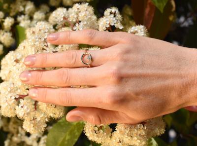 Modèle ELENA - Bague en or jaune massif 18 carats 2