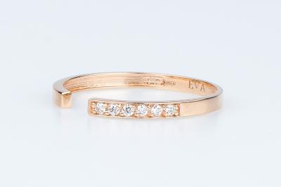 Modèle ARIA - Bague en or rose massif 18 carats 2