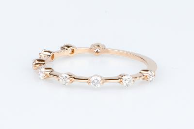 Modèle MILLA - Bague en or rose massif 18 carats 2