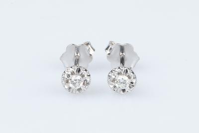 Modèle ARIELLE - Boucles d’oreilles en or massif blanc 18 carats 2