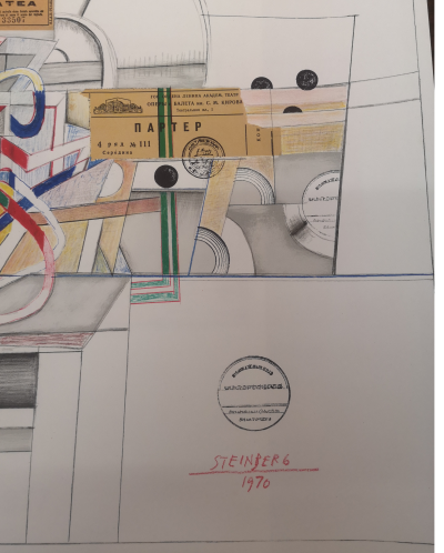 Saul STEINBERG - Galerie Maeght 1970, affiche sur papier vélin 2