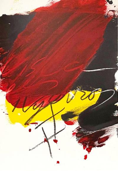 Antoni Tàpies - La Clau del Foc - lithographie originale 2