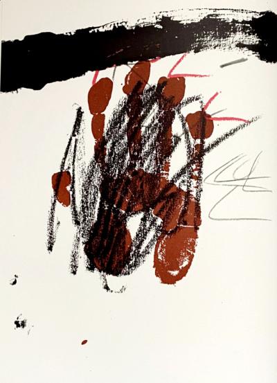 Antoni Tàpies - La Clau del Foc - lithographie originale 2
