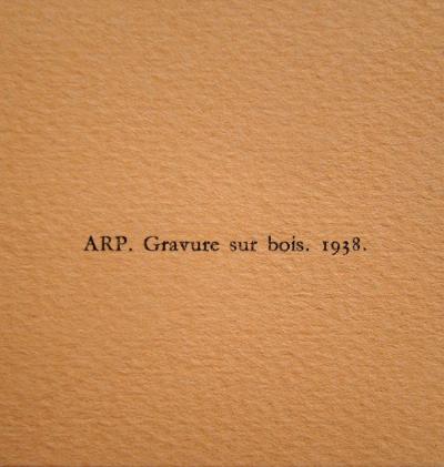Jean ARP - Colombe, 1938 / 59 - Bois gravé original 2
