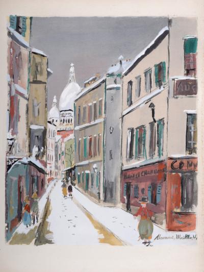 curly Stratford on Avon instinct Maurice UTRILLO - La Rue Saint-Rustique, Montmartre, 1950 - Pochoir ("procédé Jacomet") in colors on Arches paper. - Post War & Modern Art - Plazzart curly Stratford on Avon instinct Maurice UTRILLO - La Rue Saint-Rustique, Montmartre, 1950 - Pochoir ("procédé Jacomet") in colors on Arches paper. - Post War & Modern Art - Plazzart