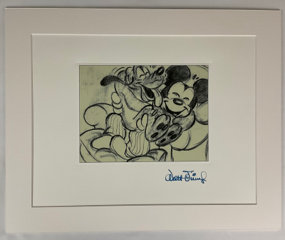 Walt Disney (d’après) - Mickey mouse et Pluto - Granolithographie 2