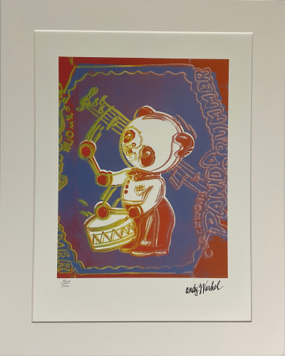 Andy WARHOL (d’après) - Panda batteur Bleu - Granolithographie 2