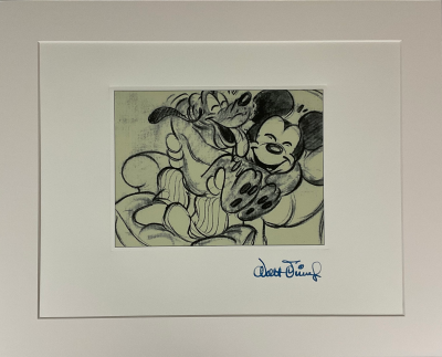 Walt Disney (d’après) - Mickey mouse et Pluto - Granolithographie 2