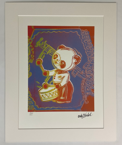 Andy WARHOL (d’après) - Panda batteur Bleu - Granolithographie 2