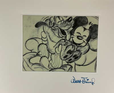 Walt Disney (d’après) - Mickey mouse et Pluto - Granolithographie 2
