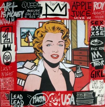 SPACO - Marilyn Lichtenstein , 2022 - Technique mixte sur toile 2